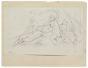 "Group of Women" is an original drawing in tempera on paper, realized by Gabriel Guèrin.