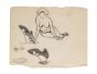 "Studies" is an original drawing in tempera and watercolor on paper, realized by an Anonymous Artist of the XX Century . 
