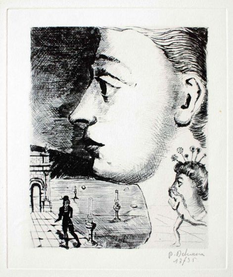 Paul Delvauz - Portrait - Modern Artwork