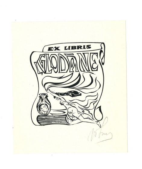 Ex Libris Glodane - Modern Artwork