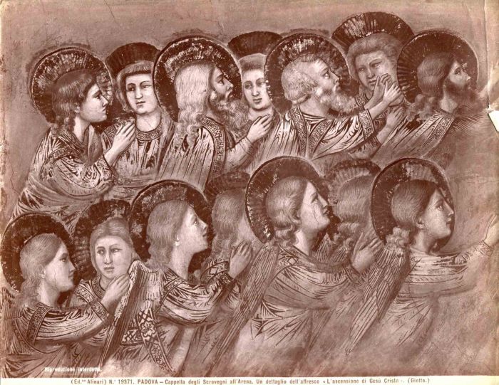 The Ascension of Jesus Christ by Giotto, Padua - Vintage Photograph