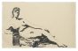 "Study for Statue" 1935,'s is an original ink drawing on paper, realized by an Anonymous Artist of the XX Century . 