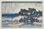 Houses by Lake-  Eight Scenic Spots in Suburban Edo   