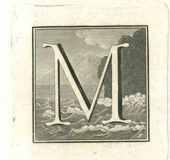 Capital letter for the Antiquities of Herculaneum Exposed