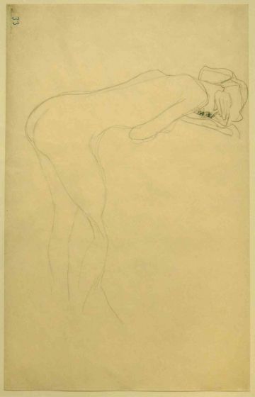 Nude of Woman Reclyned On the Back of a Chair on the Right