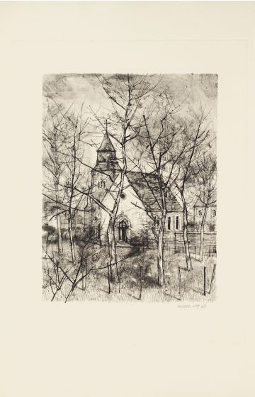 The Church by Michel Ciry - Modern Artwork