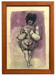 Provocative Woman by Mino Maccari - Contemporary Artwork