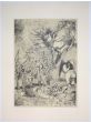 Garden is an original Vintage Offset Print on ivory-colored paper, realized by Franco Gentilini (Italian Painter, 1909-1981), in Late 20th Century.