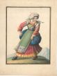 Michela De Vito, Woman in Italian typical costumes, Watercolour, 1820 c.a., Artwork, Old Masters, traditional, folkloric, Regno di Napoli, woman, Italian, XIX century