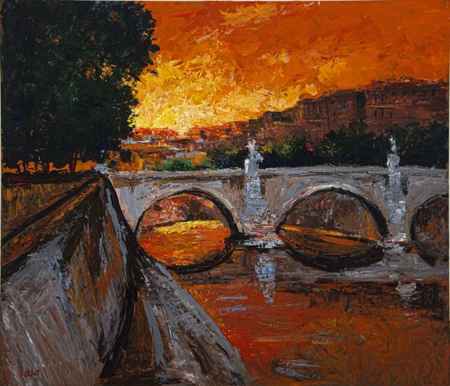 Sunset over the Tiber 