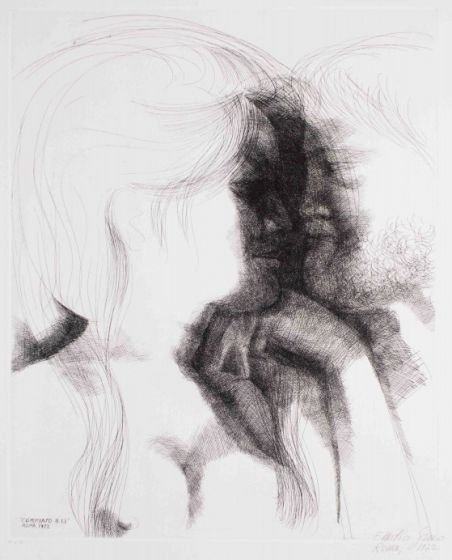 Modern Art, Artwork, Prints, Etching, Emilio Greco, Commiato N.13
