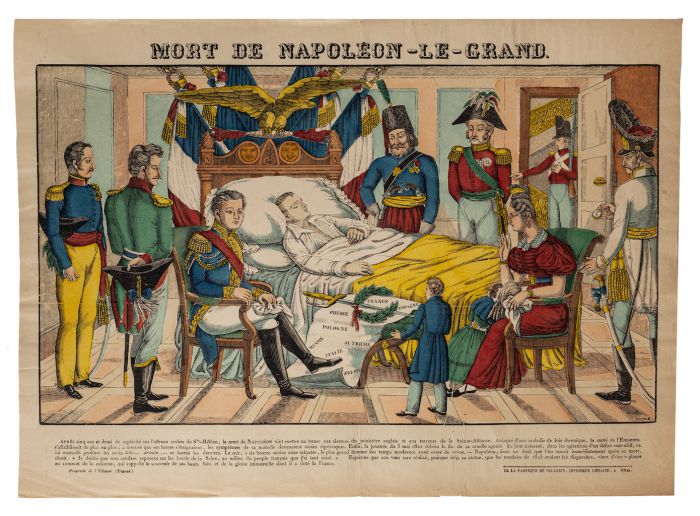 "Epinal Print, Death of Napoleone Bonaparte" by Anonymous - Modern Artwork