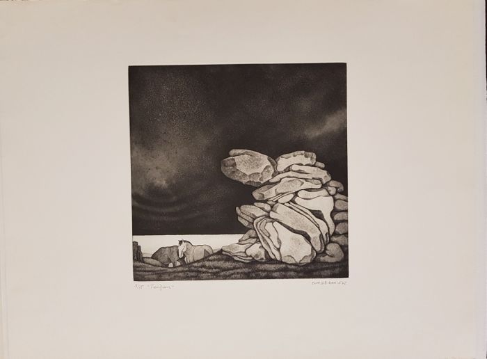Enrique Marin, Trevignon, Etching, 1972, Modern Art Artwork, Moderna Art