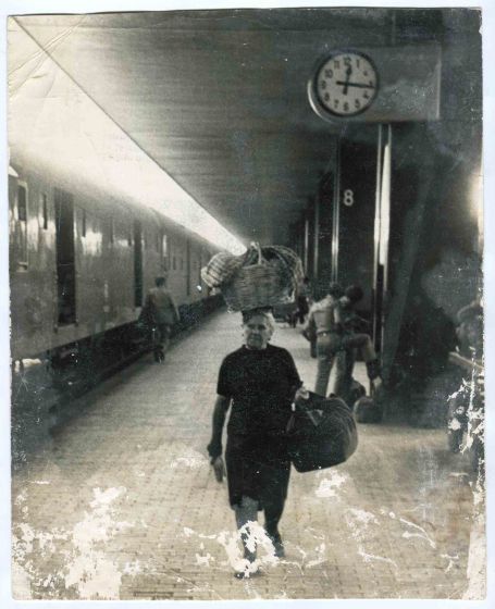 In the Station- Vintage Photograph