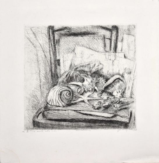 Still Life on chair by Marco Bellagamba - Contemporary Artwork