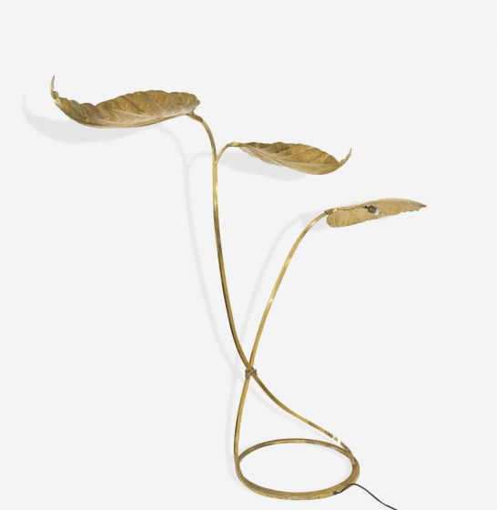 Tommaso Barbi - Vintage Floor lamp Three Leaves - Decorative Object 