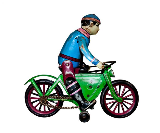 Wind up Motorcyclist - Decorative Objects