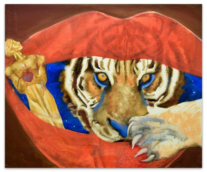 Tiger by Anastasia Kurakina - Contemporary Artwork
