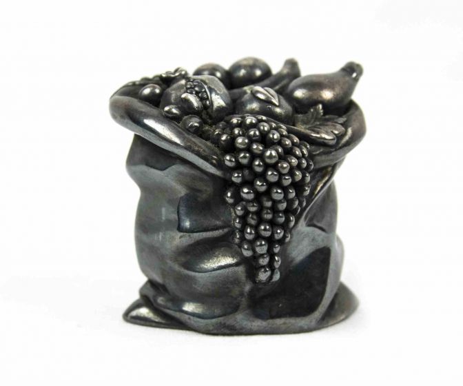 Vintage Metal Cornucopia Ornament