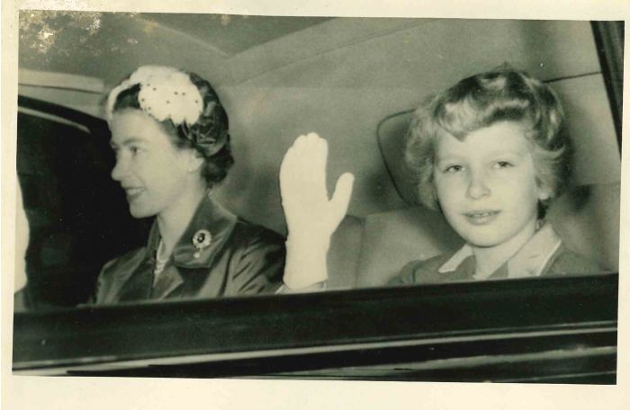 Queen Elizabeth II and Princess Anne - Vintage Photograph  