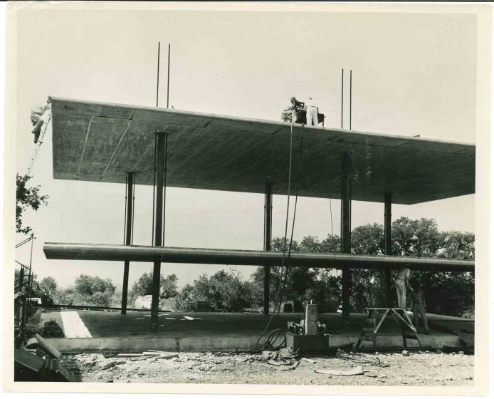 A New Method in Building- American Vintage Photograph