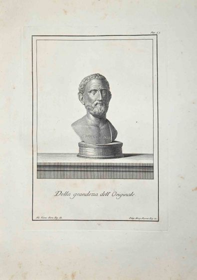 Bernardino Nolli - Ancient Roman Bust - Old Masters Art