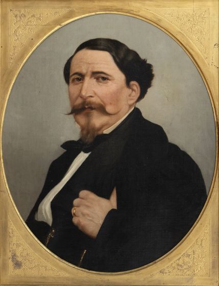 Portrait Of A Man by Michele Gordigiani - Modern Artwork