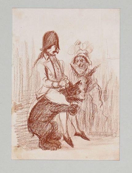 Satirical Scene by Anonymous - Contemporary Artwork 
