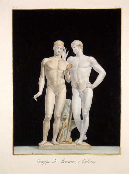 B. Nocchi, Gio. Brunetti, Gruppo di Mercurio, e Vulcano, Rome, 1793.