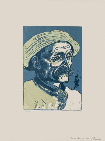 Portrait of Old by Giuseppe Viviani - Modern Artwork