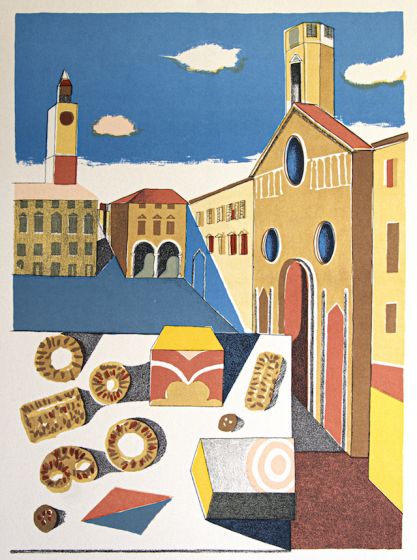 The Sweet in Square by Franco Gentilini - Contemporary Artwork
