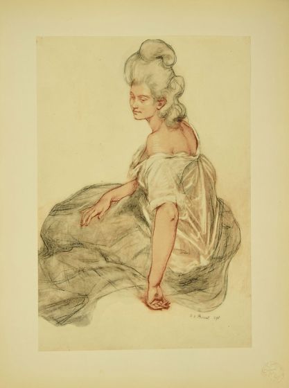 Manon from L'Estampe Moderne by René-Xavier Prinet  -  Modern Artwork