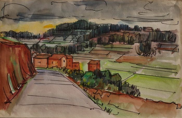 Landscape by Ermanno Pavarino - Contemporary Artwork