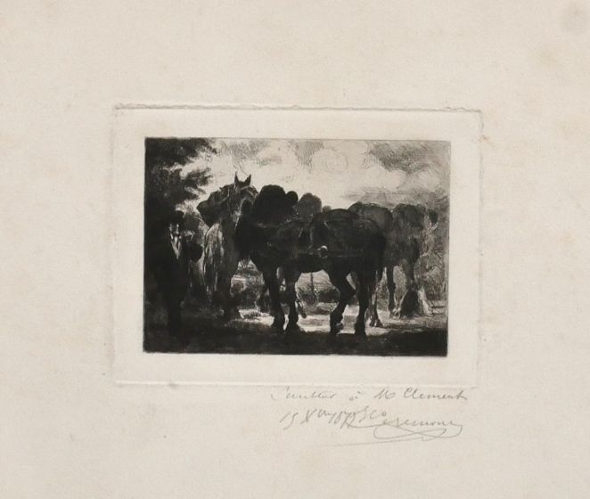 Horses by Anonymous- Modern Artwork