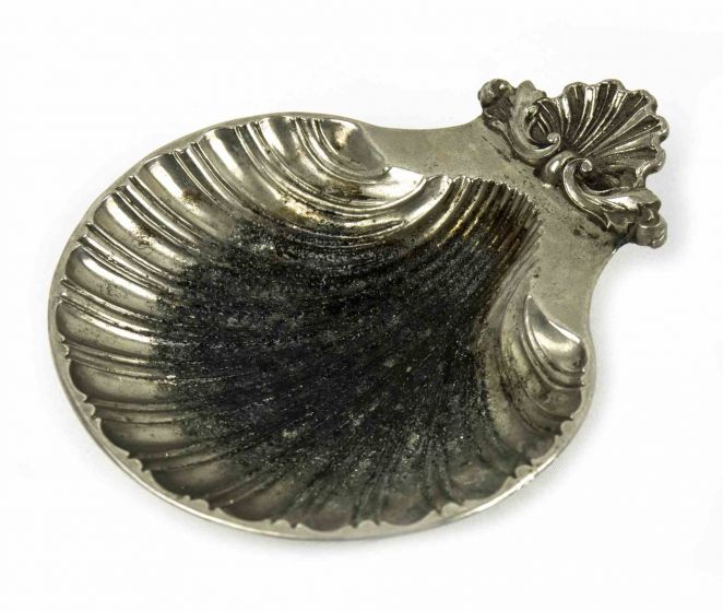 Shell Shaped Vintage Silver Plated Ashtray - Decorative Objects