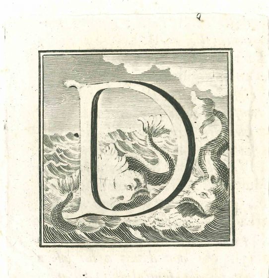Capital letter for the Antiquities of Herculaneum Exposed