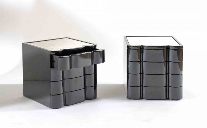 Pair of Bedside Tables - Design Work 