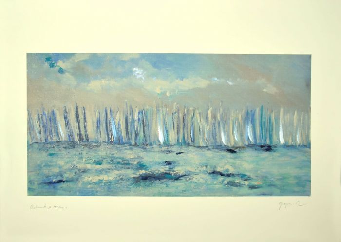 La Regata is an original artwork realized by the Belgian artist Martine Goeyens.