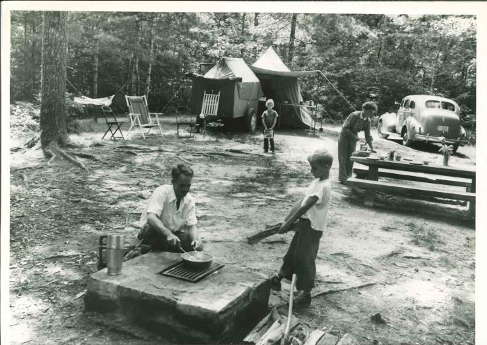 Vacation time in The us- Vintage Photograph