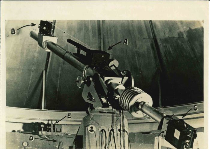 American Astrophysicists Watch the Sun - American Vintage Photograph