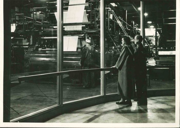 Presses in Operation - American Vintage Photograph