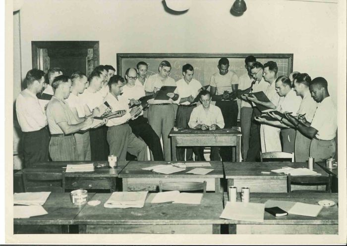 American Steelworkers Go To College - American Vintage Photograph