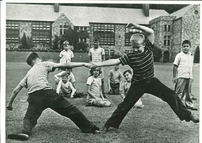 Children Playing- American Vintage Photograph