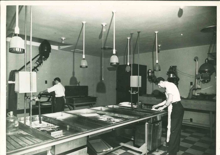 Modern Newspaper Plant - American Vintage Photograph