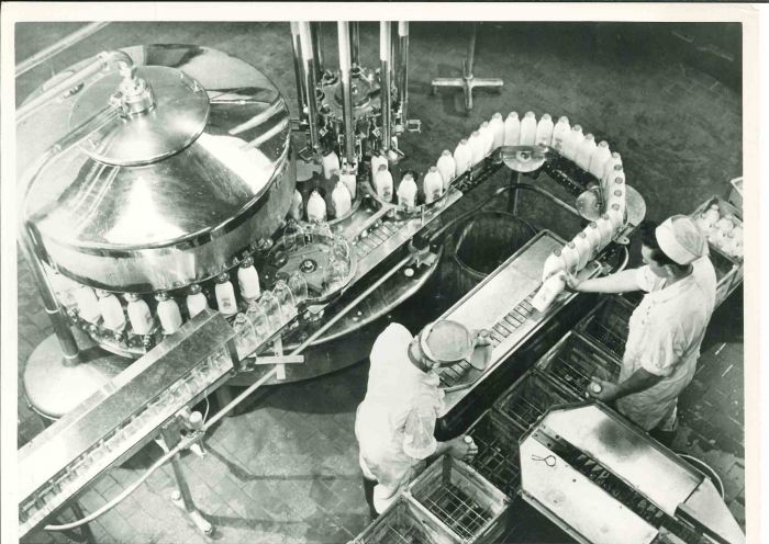 Milk Distribution - American Vintage Photograph