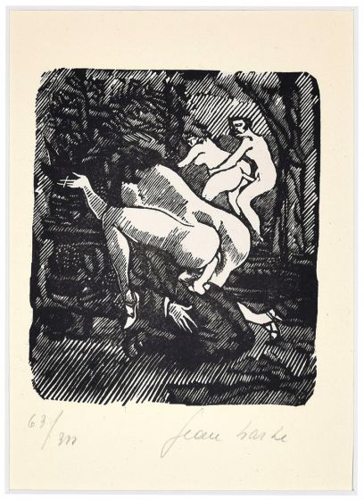 Erotic Print by Mino Maccari - Modern Artwork