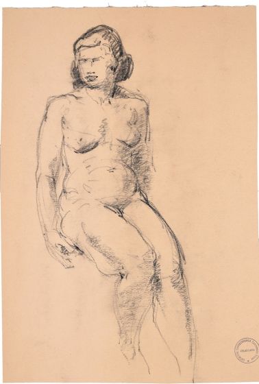 Sitting Woman by Paul Garin - Modern Artwork
