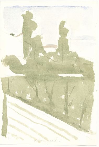 Diagonal Landscape by Giorgio Morandi - Contemporary Artwork