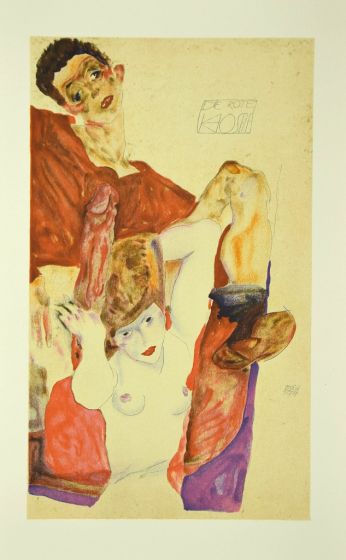 The Red Host by Egon Schiele - Modern Artwork 
