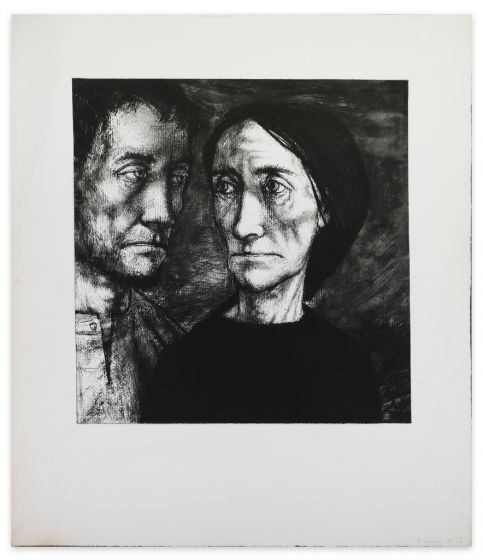 Figures in the Dark by Michel Ciry - Modern Artwork